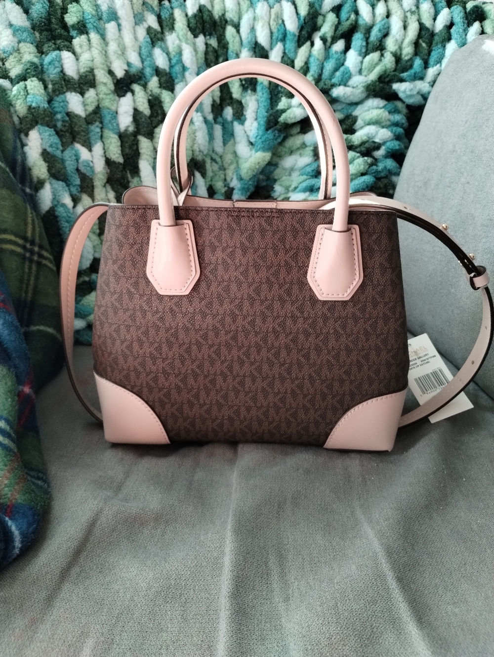 Michael Kors Mercer Gallery Small Signature Logo Satchel NWT - Picture 5 of 11
